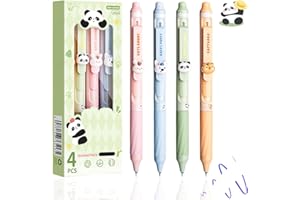 PYEUIFT Radierbarer Kugelschreiber, Lustige Stifte, Radierbarer Gelschreiber, Einziehbarer Schreibstift, Für Studenten, Schul- Und Bürobedarf, Blau(4 Stück