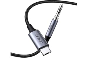 ‎UGREEN UGREEN Kabel USB C do 3.5 mm Aux z Układem DAC Kompatybilny z Galaxy S23 Ultra/S23+/S23/S22/S22+/S22 Ultra/S21+/S21/S21 Ultra/S20, Google Pixel 4, Pixel 3, itp.(1M)