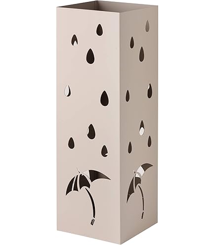 Porte-parapluies Métal Rond Blanc - Support Moderne Avec Motif Trèfle | Pour Entrée, Bureau, Rangement Cannes & Bâtons