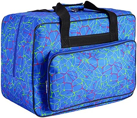 Homdox Sewing Machine Carrying Case Tote Bag - Universal Waterproof Blue