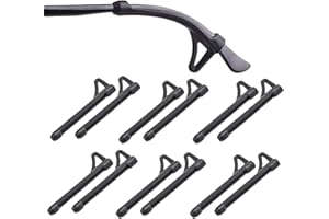 OPUGIT 6 Paar Antirutsch Brillenbügel,Silikon Antirutsch Überzüge für Brillenbügel, Komfort Antirutsch Brillenbügel für Sportbrillen Sonnenbrille Lesebrillen