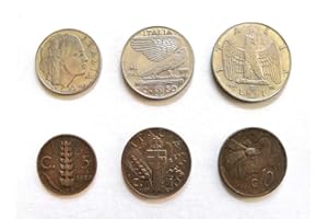 LaVecchiaScatola Lotto 6 Monete Regno d'Italia Vittorio Emanuele III