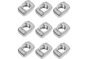 OUNONA 100 Stücke T-Mutter Hammermutter Slim T-Nut M5 Gewinde (M5x10x6)