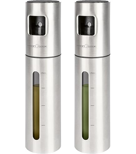 TONAUA Ölsprüher 200ml Aus Glas - Ölspray Für Heißluftfritteuse & Küche