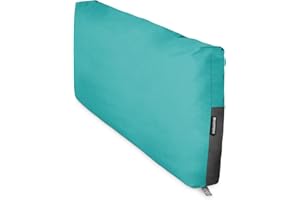 HAPPERS Cojín Impermeable y Desenfundable para Palets en Polipiel Exterior Turquesa 120x45x25