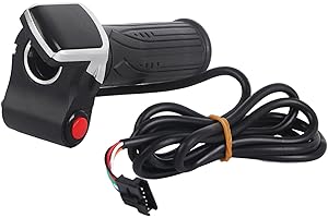VGEBY Bike Throttle Grip, LCD Electric Quantity Display E‑Bike Speed Governing Throttle Grip