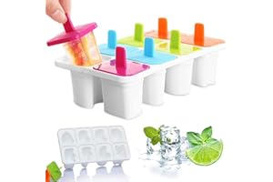 ELITEVA Molde Para Helados Reutilizable - Molde Polos Para Helados Caseros Sanos Y Faciles De Hacer. Disfruta Creando Tus Propias Combinaciones. (HELADOS FORMAS LETRAS)