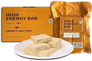 BDH Emergency Food Ration High Energy Bar Peanut Flavor Can Eat Them During Natural Disasters, Hurricanes, Wildfires, Floods or Power Outages, Provide You with Energy Storage and Instant Energy.