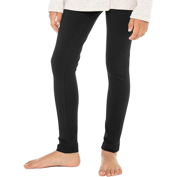 Lot 2 Leggings Fille Coton Respirant – Pantalon Stretch Confortable Pour École, Danse, Gymnastique, Ballet