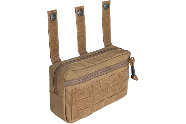 IDOGEAR Pochette Tactiques Molle Sac de Transport Tactique Molle Sub Abdominal avec Crochet et Boucle pour Gilet Nylon 500D Double Usage