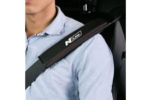 GÉNERIC 2 Stück Auto Gurtpolster Gurtschoner, für Hyundai N line Nlinetucson kona Sonata Genesis Solaris Veloster i10 i30 i20 i40 iX35 Interieur Styling Zubehör Gurtschoner,A