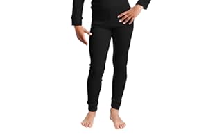 Cocain underwear 2 Stück Lange Kinder Thermo Unterhosen Thermo-Unterhemden für Kinder, innen angeraut, kuschelig warm, 122/128-158/164