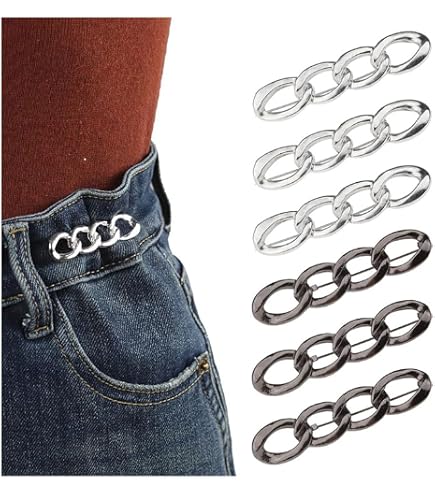6 Clips Réducteurs De Taille Pour Pantalons - Ajustables, Discrets, Pour Jeans Et Pantalons Trop Larges