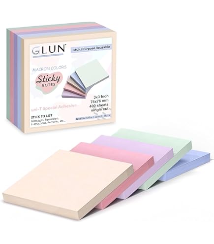 Neon Sticky Notes, 25 x 75 mm, 150 Sheets, Assorted Pink, Yellow