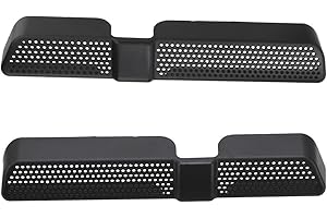 NOPNOG 2-Piece Set Black Car Air Outlet Dustproof Cover, Back Seat Under-Vent Car Vent Cover, ABS Plastic, for Skoda Kodiaq 2016 2017 2018