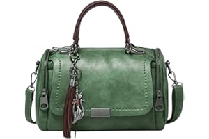 BUKESIYI Donna Borse a Tracoll Borsa a Mano Firmate Borse a Spalla 2023 PU Pelle CCIT77152 Verde