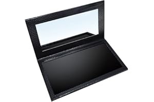 Allwon Palette magnétique Palette de maquillage de fard à paupières vide avec miroir pour Fard à paupières Lipstick Blush Powder (Noir)