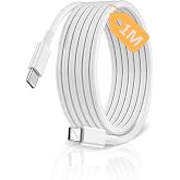 Type C-C Hızlı Şarj Kablosu, &Ouml;RG&Uuml;L&Uuml; KABLO VE G&Uuml;&Ccedil;LENDİRİLMİŞ BOYUN, 60Watt PD Hızlı Şarj, iPhone 15/16/17 ve Andoid İ&ccedil;in (1Ad 