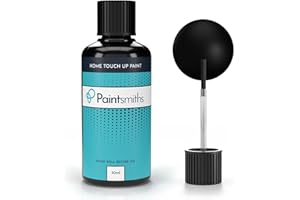 Paintsmiths Touch Up Paint - Multi Surface Paint for Kitchen, Bathroom, Radiators, Wood & uPVC - Satin - 30ml Bottle & Brush - Easy Application - Quick Drying Chip & Scratch Repair