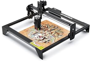 CUNSIEUN A-5 M40 per l'incisione e il taglio laser da 40 watt con protezione per gli occhi e messa a fuoco fissa, incisore laser con protezione per gli occhi per metallo vinile legno pelle