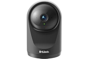 D-Link DCS-6500LH indoor Cámara WiFi seguridad hogar, Full HD, Lente motorizada visión 360°, visión nocturna, gestión remota desde app mydlink, grabación en nube, WPA3, Alexa, Sólo movimiento, negra,