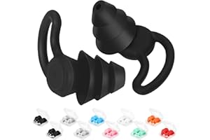 KULAMO 10 Paia Tappi per le Orecchie da Nuoto per Adulti, Impermeabili, Riutilizzabili, in Morbido Silicone, per Doccia, Nuoto, Surf, Snorkeling e Altri Sport Acquatici