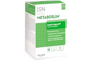 ISN - Metaboslim® - Favorise la Perte de Poids - Participe au contrôle de la glycémie et du taux de cholestérol - Extrait de plantes synergisé - Action cliniquement prouvée - Sans Allergène - Cure 30j