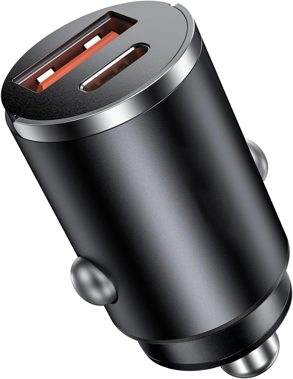 1 Pcs Car Charge,PD 30 W USB-C & QC 3.0 USB-A Fast Charger Adapter, Car Lighter USB Adapter,Cigarette Lighter USB Charger,Compatible with iPhone 17/16/15 Pro/Pro Max, Galaxy S25/S24/Ultra(Black)