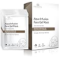 Aqua Infusion Face Gel Mask by Project E Beauty | Moisturizing, Hydrating & Anti-Aging | Reduces Fine Lines | Brightening Collagen Face Mask | Skincare Routine | Hydrogel Sheet Masks | 5 Pack