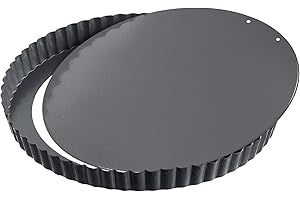ORIGINAL KAISER Kaiser La Forme Plus forma do tarty z podnoszonym dnem 28 cm, forma quiche, powłoka nieprzywierająca, wyjmowane dno emaliowane, odporna na cięcie, gotowa do serwowania