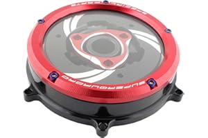 PETSOLA Nobranded Retenue de Ressort de Couvercle d'embrayage de Motos pour Ducati 1199 Panigale 2012-2015 - Rouge