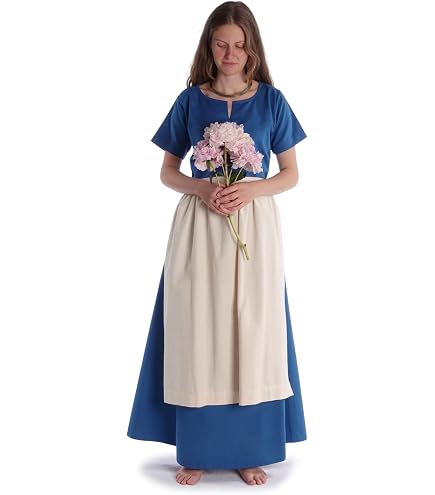 GRACEART Mädchen Viktorianisches Kostüm – Prairie Kleid Mit Schürze Und Haube, 100% Baumwolle, Für Verkleidungspartys