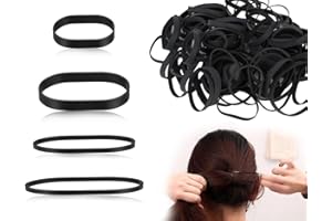 ‎LHBWHIZ Lhbwhiz 64 gumki wielokrotnego użytku, szerokie, mocne i trwałe, wytrzymałe gumki taktyczne, gumki do użytku domowego, czarne, 4 rozmiary