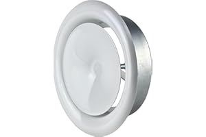 STEINBERG14 160mm Valvola a Disco Regolata - Diffusore Rotondo da Soffitto - Griglia di Ventilazione in Metallo