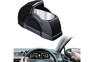 DARLEEYO Windproof Car Ashtray with Lid Smell Proof - Detachable Fashion Portable Car Ash tray with Flip Lid for Cigarettes, Car Accessories Gift for Father Husband Friend Parents, for Home Office Cars, Black