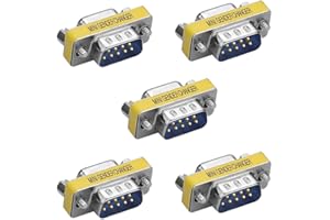 SIENOC 5X 9 Pin RS-232 Seriell DB9 Stecker Stecker auf Buchse Kabel Geschlecht Wechsler Koppler Adapter