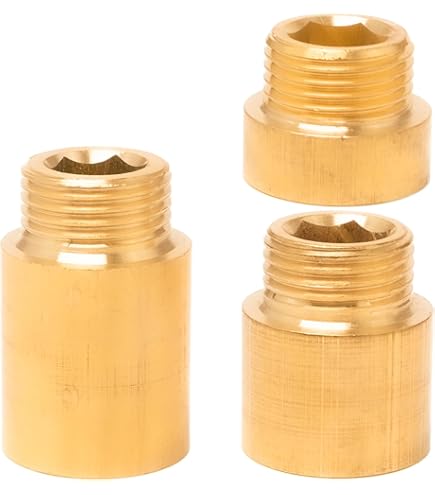 5er Set Hahnverlängerungen Aus Messing - Perfekt Für Wasserhähne & Duschen