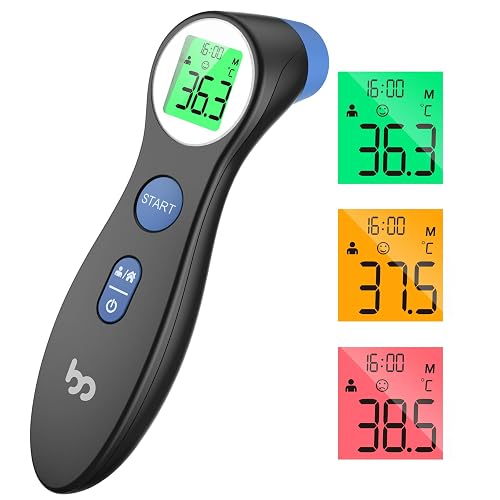 Forehead Thermometer for Adults Kids, No-Touch Infrared LCD Display Digital Baby Thermometers Body Temperature Thermometer