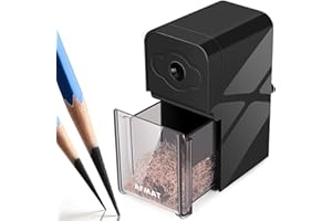 ‎AFMAT AFMAT Bleistiftspitzer mit langer Spitze, Kunst-Bleistiftspitzer, Zeichnung Bleistiftspitzer Handbuch für Kunststifte/Zeichnen/Skizzieren Bleistifte (φ6–8.2 mm), verstellbare Punkte