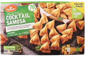 VEENAS Haldiram's Cocktail Samosa | 1.4Kg | Samosa | Ready to Eat | 100% Fresh | Indian Origin