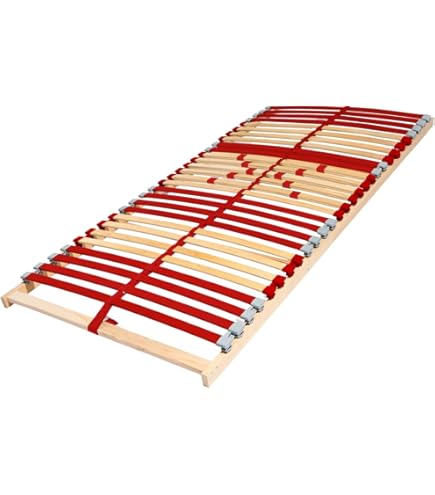 Evergreenweb - Eenpersoons houten Lattenbodem 120x190 Orthopedisch Versterkt 4 Afneembare Poten, IJzeren Draagstructuur, Lattenbodem voor alle soorten Bedden en Matrassen Aanbieding