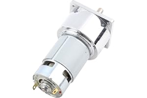 Akozon Gear Motor DC12 V / 24 V 35 W Micro-DC Metal Gear Motor Speed Adjustable CW/CCW (24 V 5 rpm)