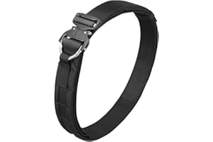 GYDEHUTJ DETECH Taktischer Gürtel Schnellverschluss Metallschnalle MOLLE Bund Hochleistungs-Taillengürtel Jagd Airsoft Herrengürtel