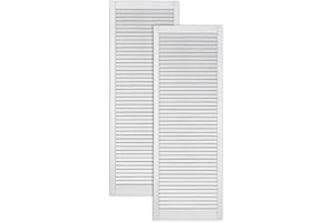 ‎BEN+CAMILLA.COM ben+camilla.com 2-er Pack/Zwei Stück Lamellentüren 1406 x 494 x 21 mm weiß seidenmatt mit offenen Lamellen Kiefernholz für Regale, Schränke, Möbel - EINBAUFERTIG grundiert & lackiert