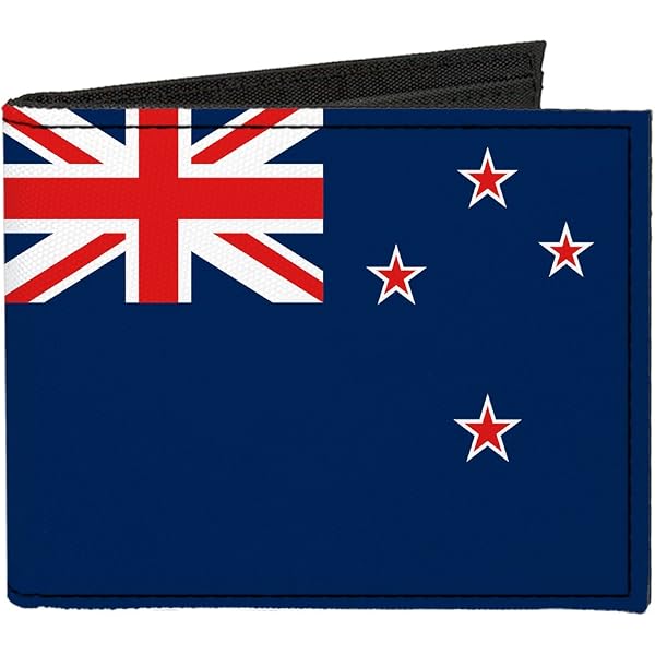 Buckle-Down Canvas Bi-fold Wallet - Grenada Flag Design, 5 Card Slots, ID Window, Made In USA