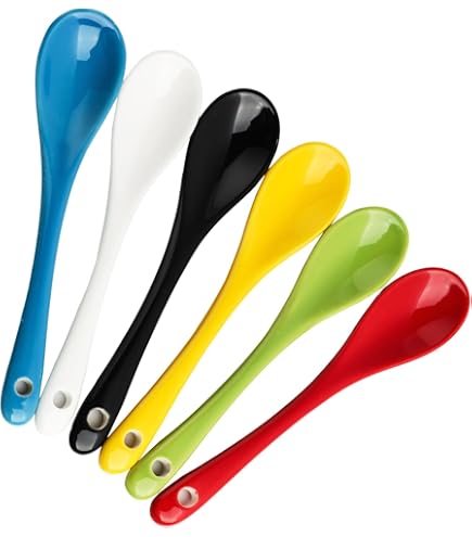 Vintage Café Cuillère Rétro Céramique Longue Poignée Filtre A Cafe Permanent - Filtre A Cafe