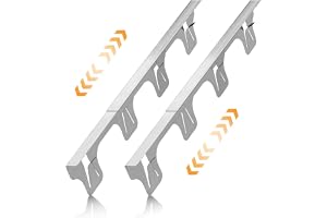 Stove Gap Filler, Stove Gap Covers Stainless Steel, Adjustable 13.8-27.5 In (2 Pack), Steel Heat Resistant Kitchen Counter Gap Protector, Gas Stove Side Gap Protector, Easy to Clean Silver