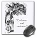 Produktbild 3dRose mp_193785_1 Mauspad mit Zitat"Curiouser and Curiouser" Alice im Wunderland Lewis Carroll", 20,3 x 20,3 cm