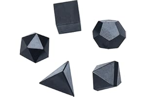 Crocon Platonic sólido Sagrado geométrico Juego de 5 Piezas para meditación de Cristales curativos