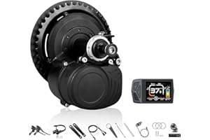 VARSTROM Tongsheng TSDZ2B 36V 250W 48V 500W TSDZ8 48V 750W Motore Centrale Kit di Conversione per Biciclette Elettriche 2024 Versione, Display LCD a Colori 810S Opzionale, Display Multilingua Bluetooth EKD01